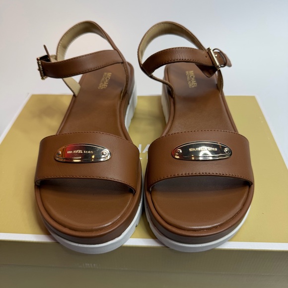Michael Kors Darcy Flatform Sandal- luggage color- size 7- new in box - Picture 2 of 6